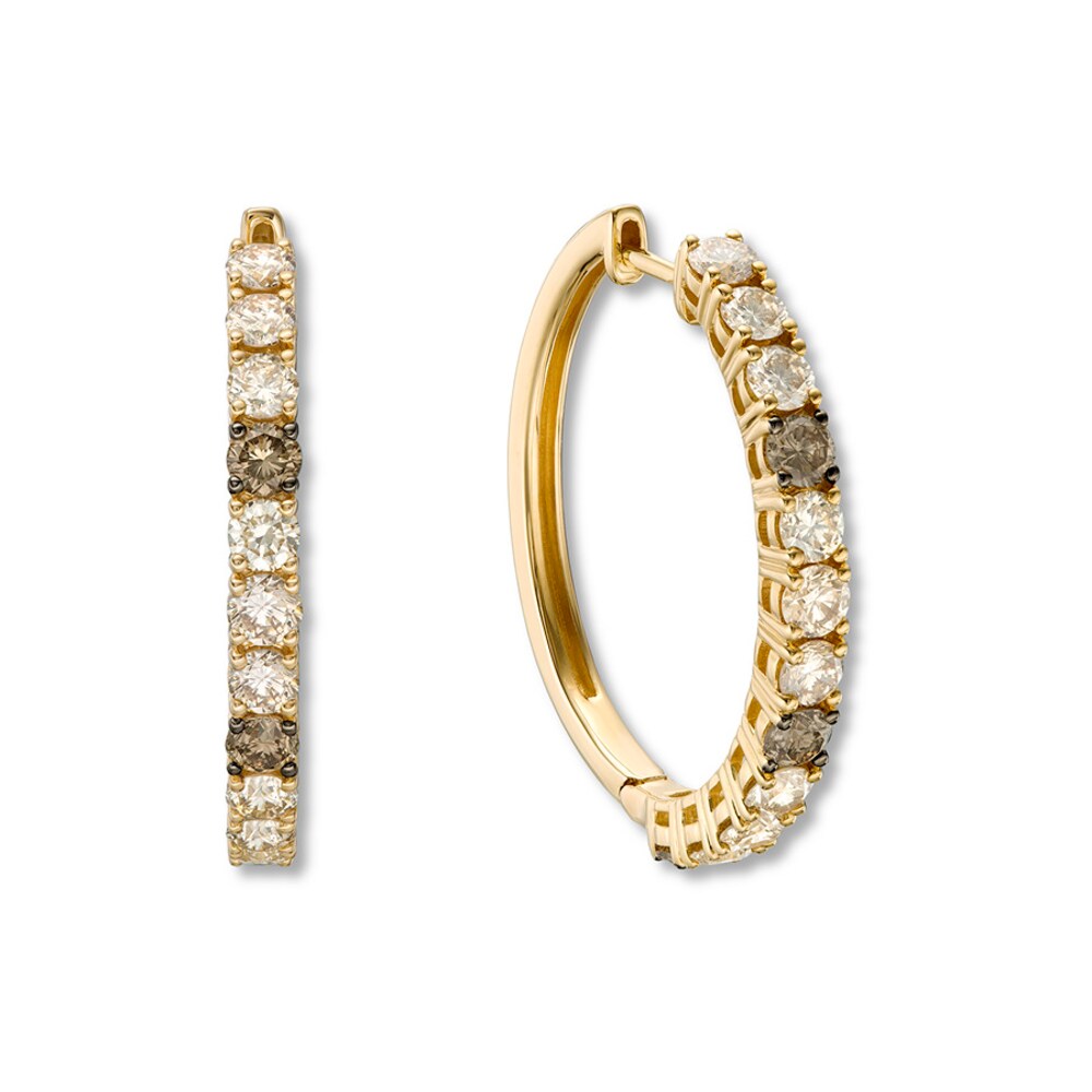 Le Vian Diamond Hoop Earrings 2 ct tw 14K Honey Gold 3KQq20Ki