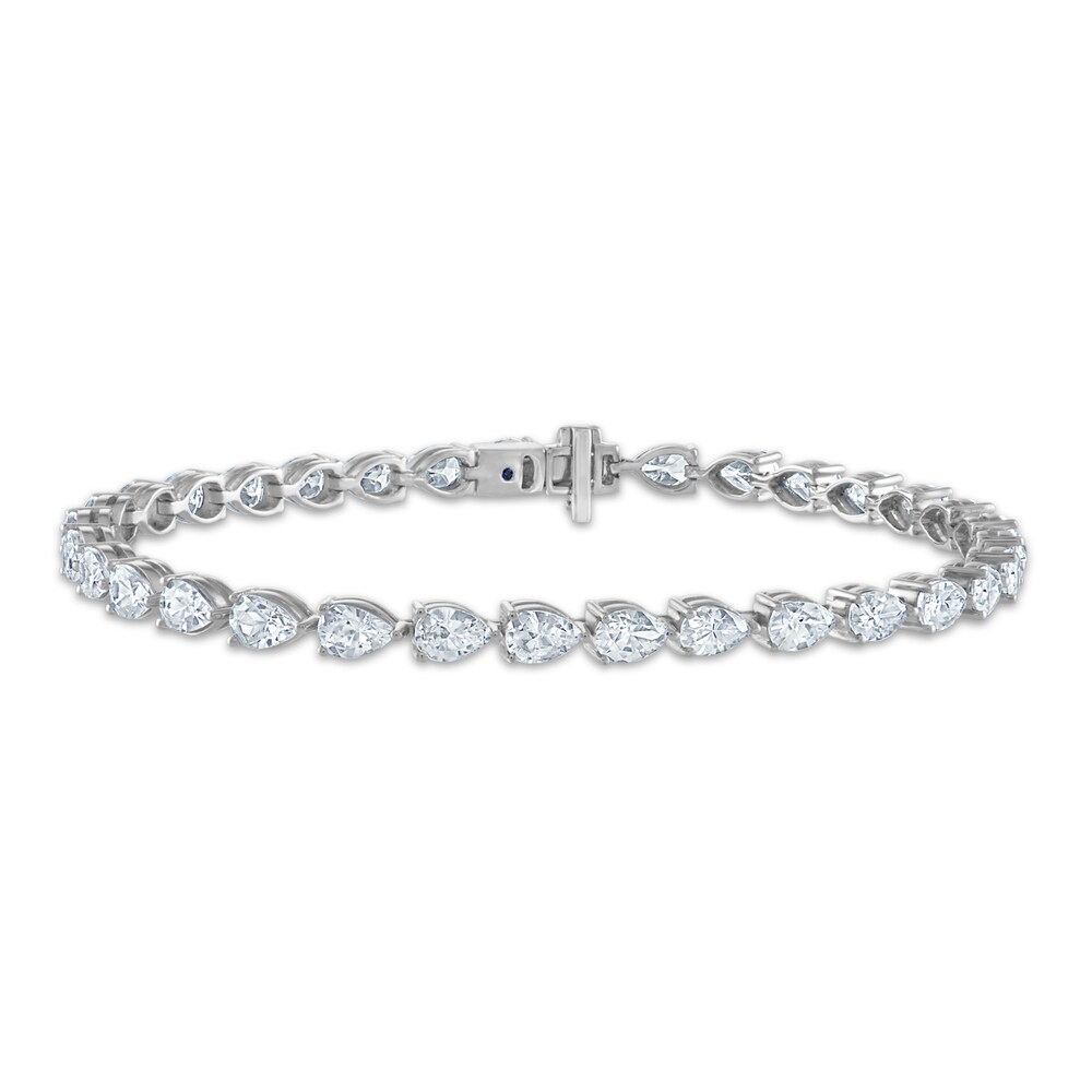 Vera Wang WISH Lab-Created Diamond Bracelet 6-1/2 ct tw Pear 14K White Gold 7" 3NsN4TRz