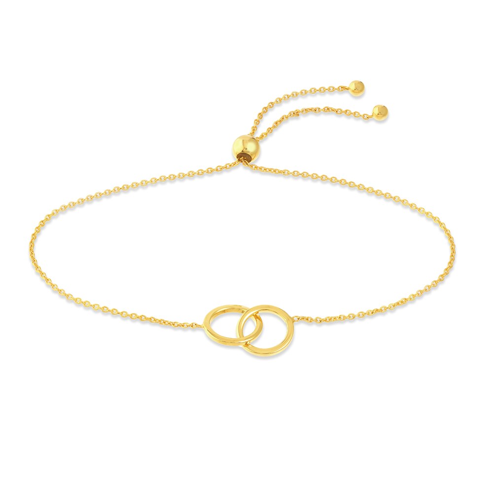 Interlocking Circle Bolo Bracelet 14K Yellow Gold 3Rx8pw9l