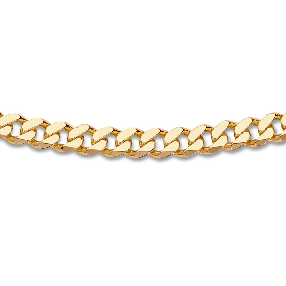 Curb Link Bracelet 14K Yellow Gold 8.75" Length 3ZsGM648