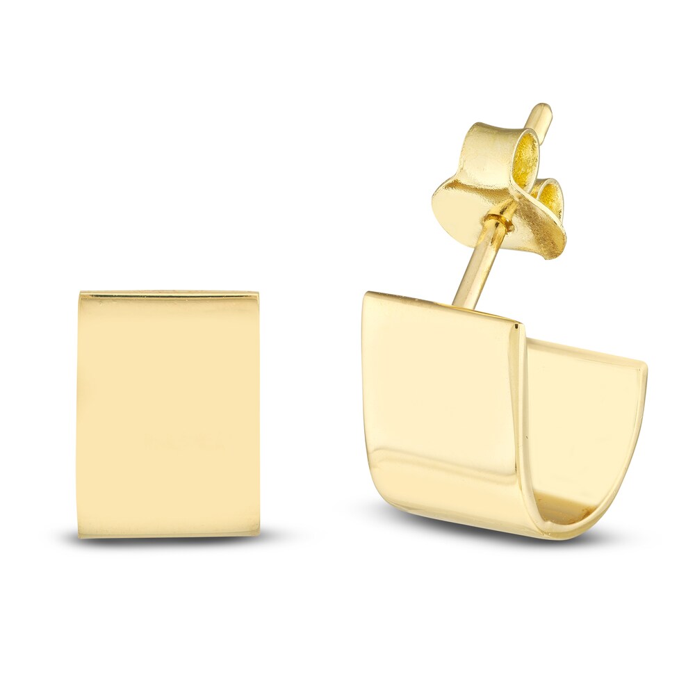 J Huggie Earrings 14K Yellow Gold 49nWOtNr