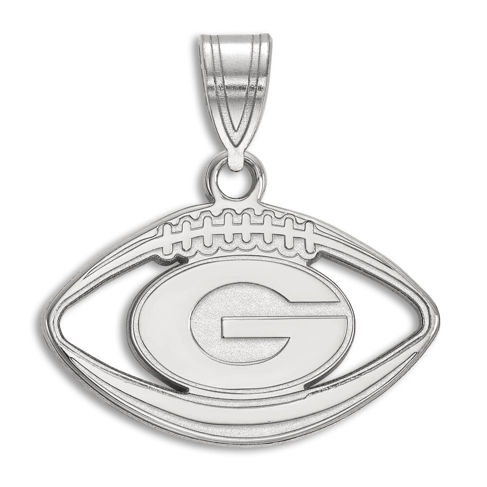 University of Georgia Football Necklace Charm Sterling Silver 56wgO222