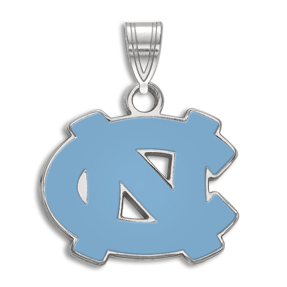 University of North Carolina Enamel Charm Sterling Silver 5E1N1Si0