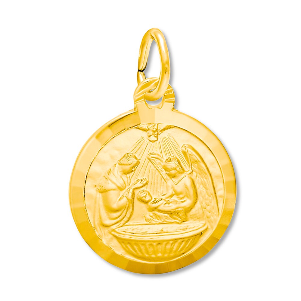 Baptism Charm 14K Yellow Gold 5QOxDATH [5QOxDATH]