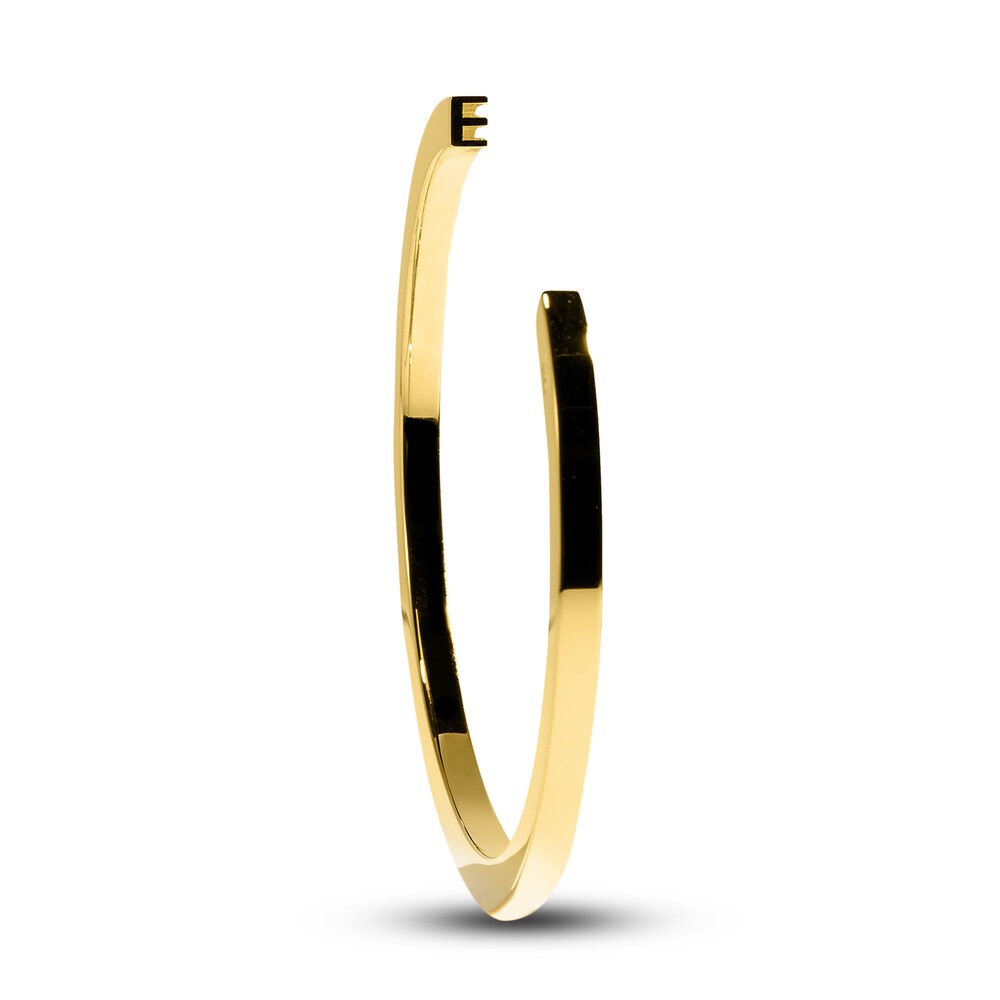 Stella Valle Letter E Bangle Bracelet 18K Gold-Plated Brass 5R54wskU