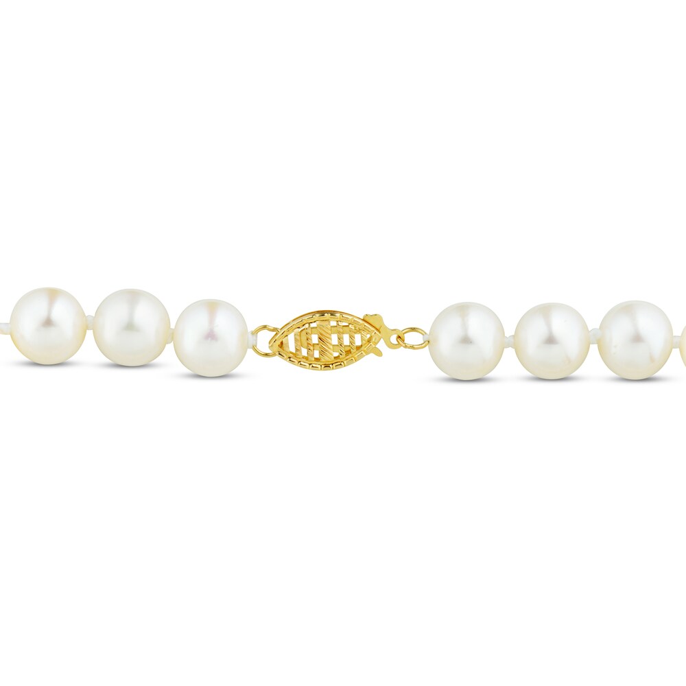 Cultured Pearl Strand Bracelet 14K Yellow Gold 6Gw2SMUY