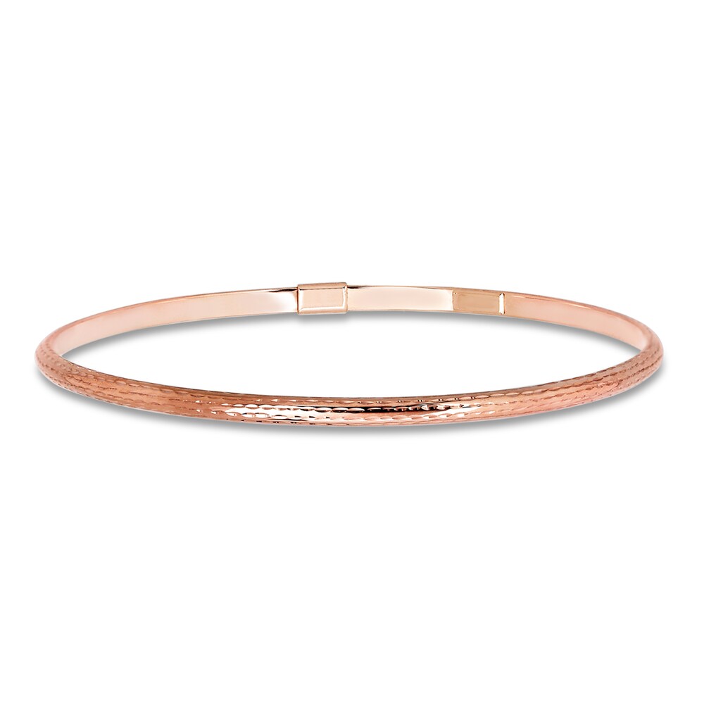 Bangle Bracelet 10K Rose Gold 6IOlruqO