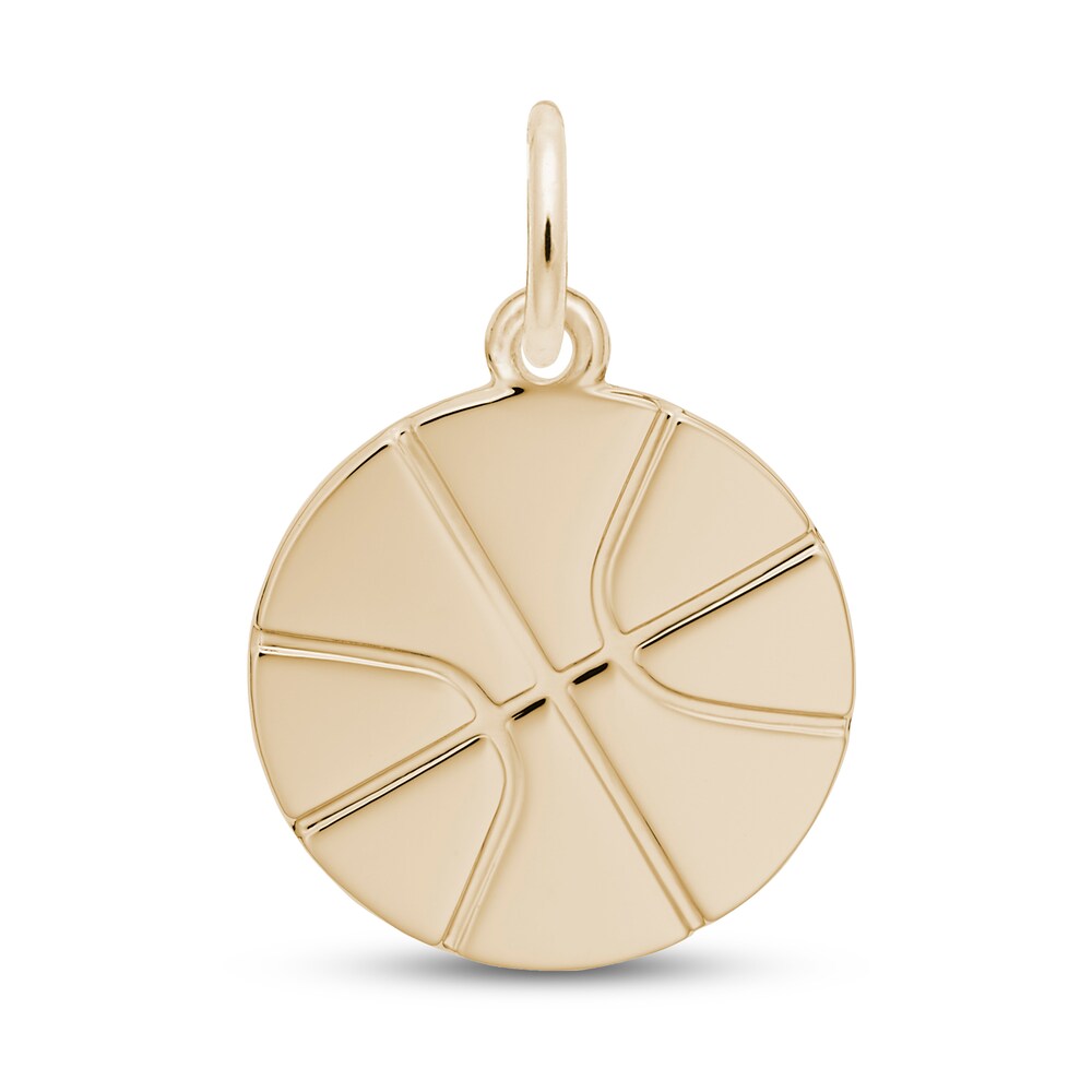 Basketball Charm 14K Yellow Gold 6RGXPol6