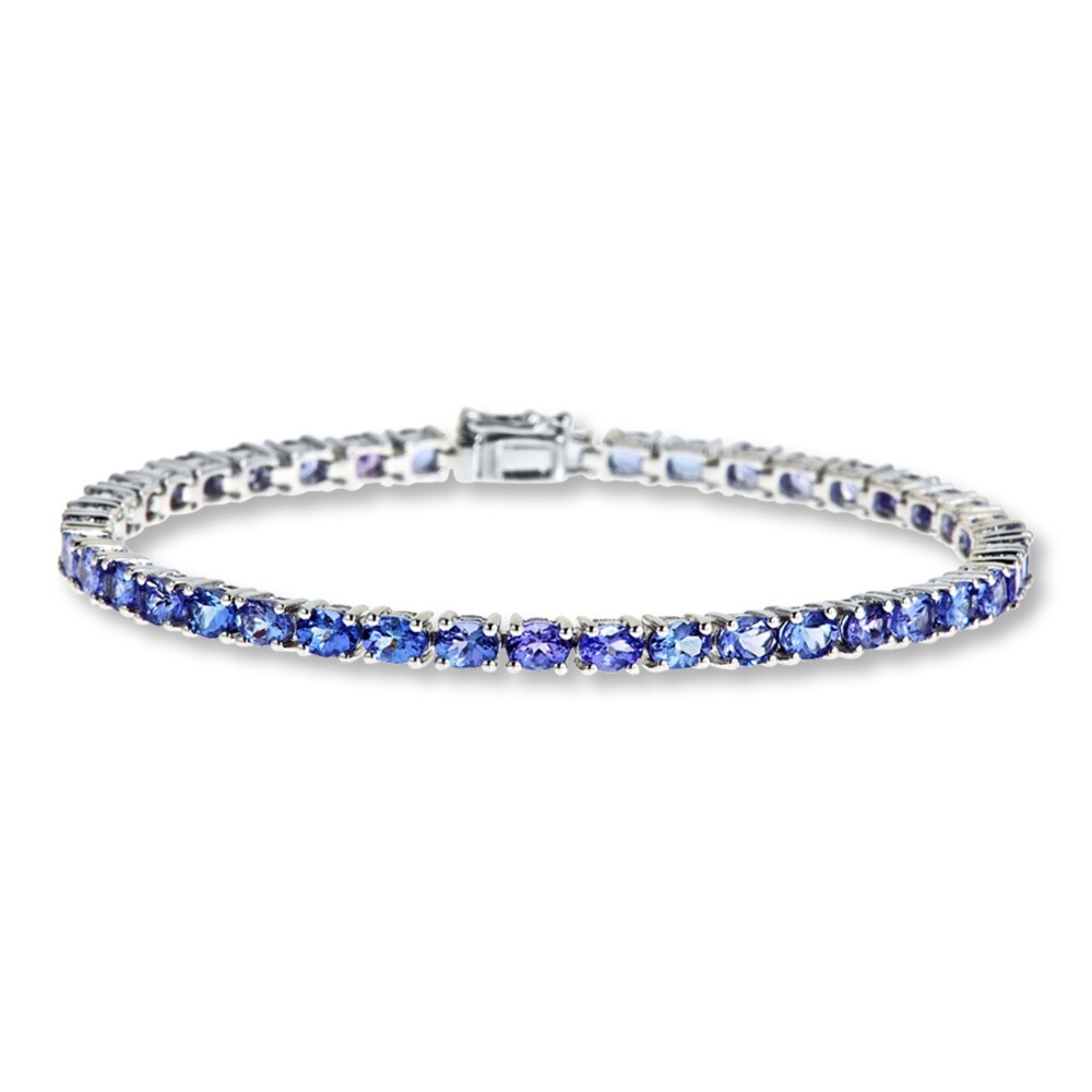 Tanzanite Bracelet Sterling Silver 7OMbypsh