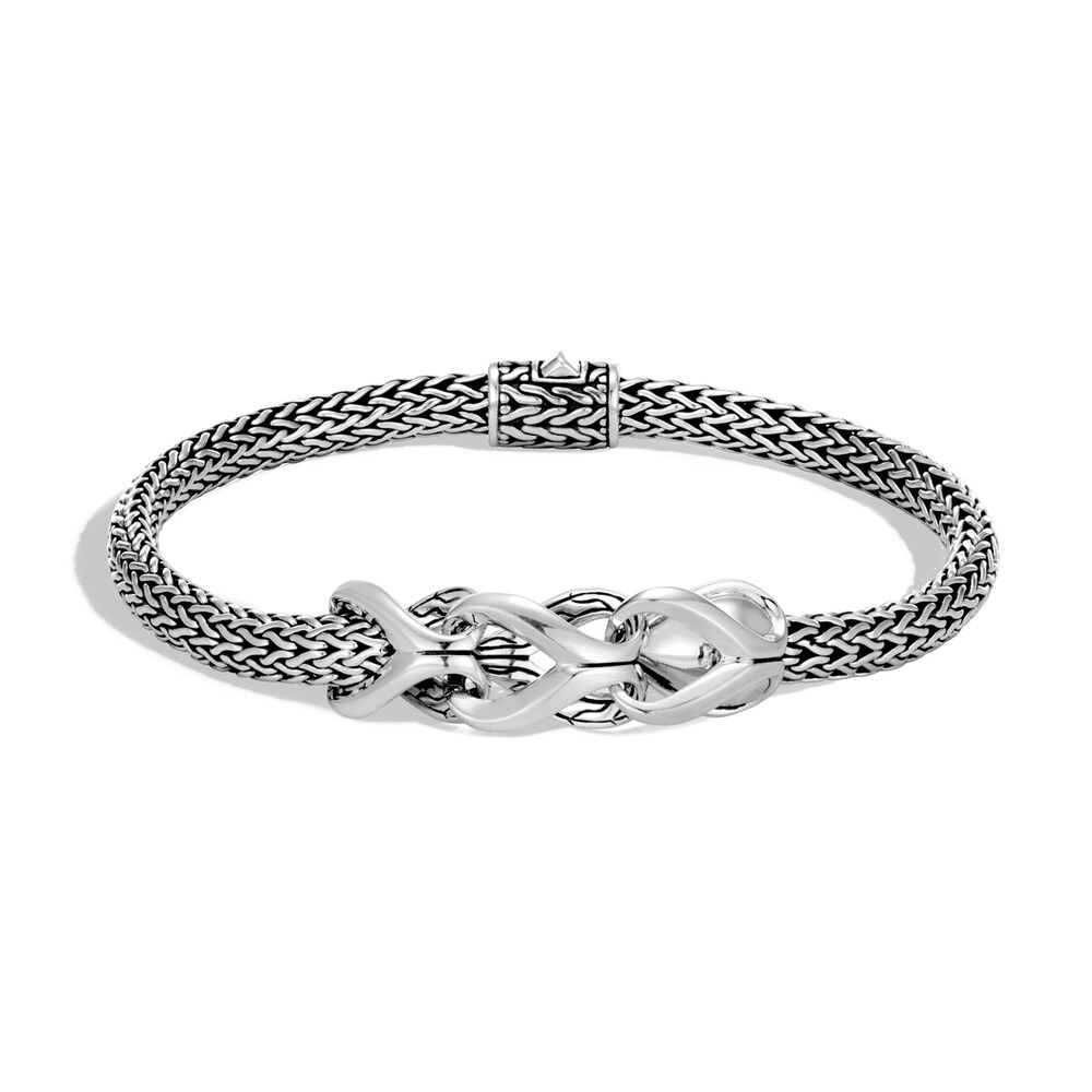 John Hardy Asli Classic Chain Link Station Bracelet in Silver, Small 7vvwlRmZ