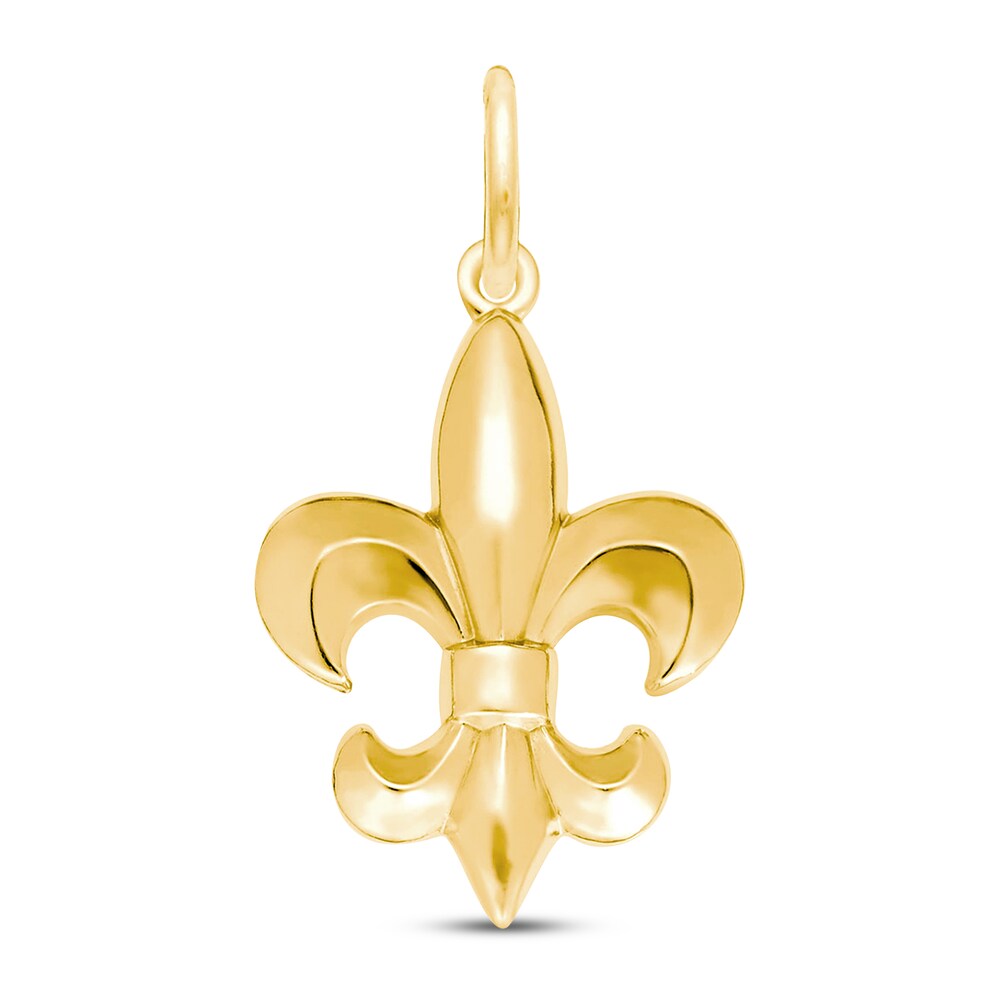 Fleur-de-Lis Charm 14K Yellow Gold 848T2ECF