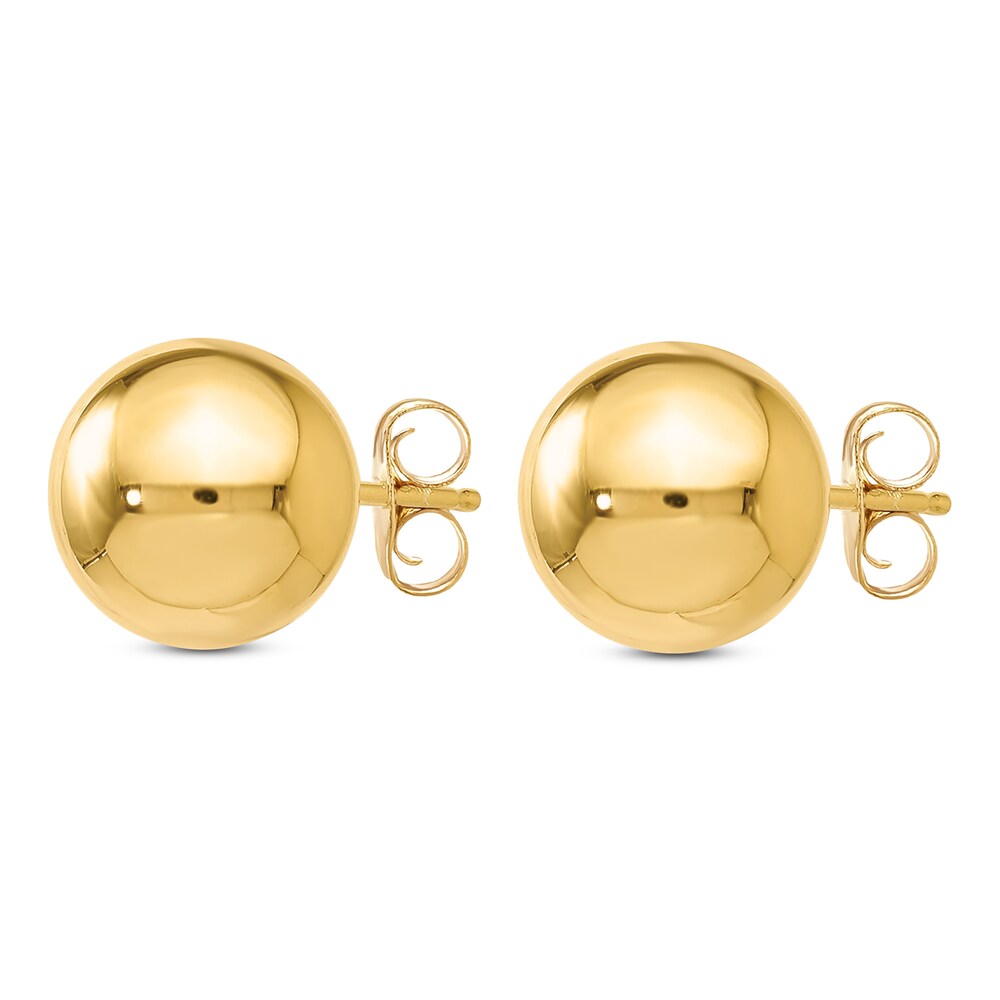 Ball Stud Earrings 14K Yellow Gold 8MM 8KxFkn5m
