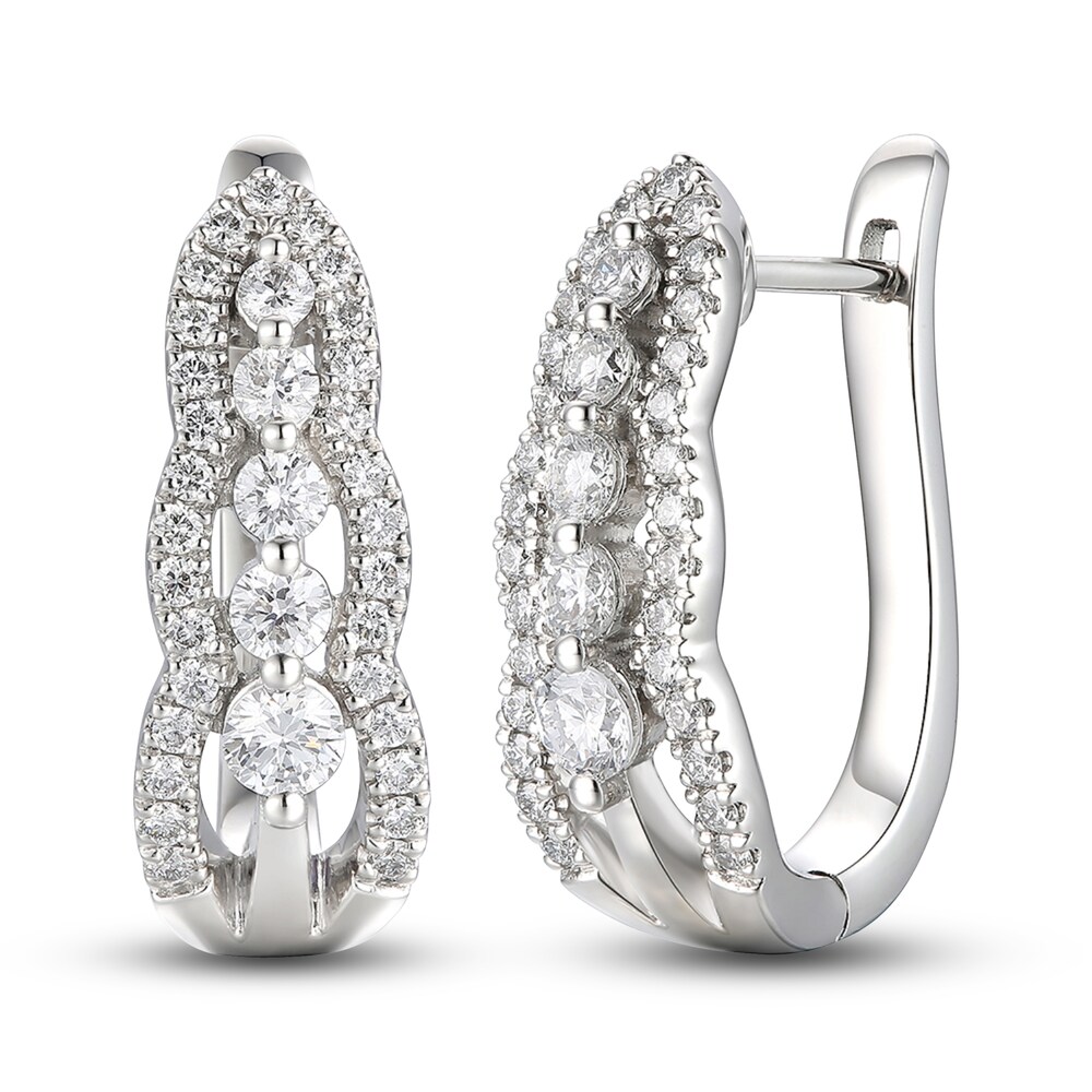 Le Vian Diamond Earrings 1/2 ct tw Round Platinum 96HFGb5X
