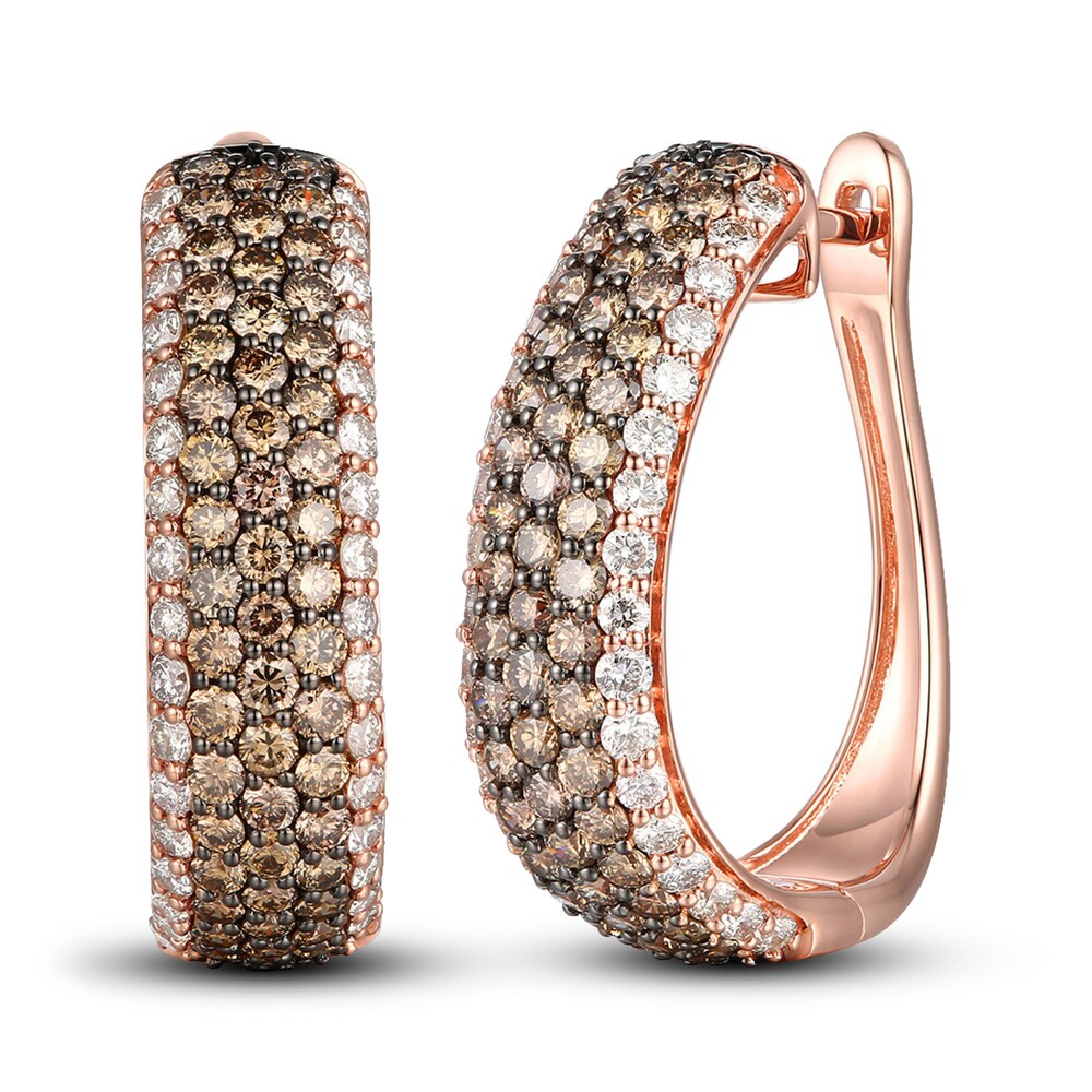 Le Vian Chocolate Diamond Earrings 2-3/4 ct tw 14K Strawberry Gold 9WtSUIZ9