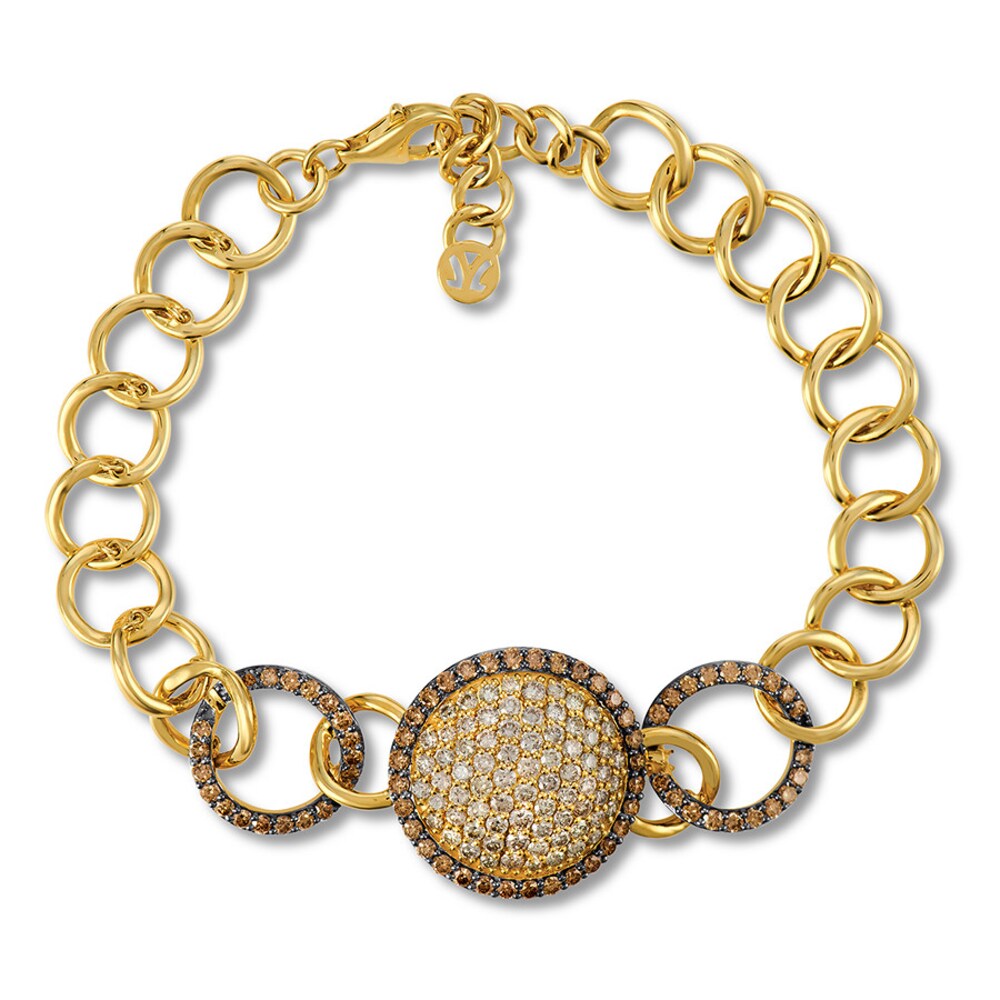 Le Vian Diamond Bracelet 3-1/2 ct tw 14K Honey Gold A8opGRpX