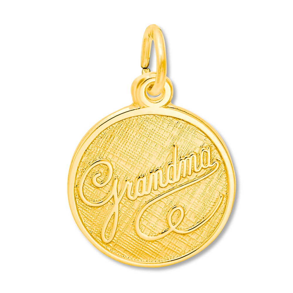 Grandma Charm 14K Yellow Gold AMAc92Qj