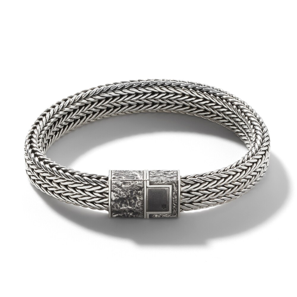 John Hardy Pusher Bracelet Sterling Silver - XL AlS5lnK1