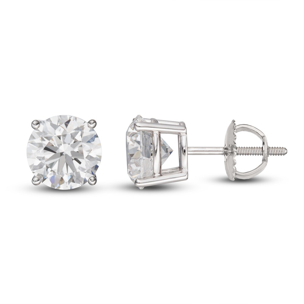 Lab-Created Diamond Earrings 3 ct tw Round 14K White Gold (SI2/F) B1Moqps3