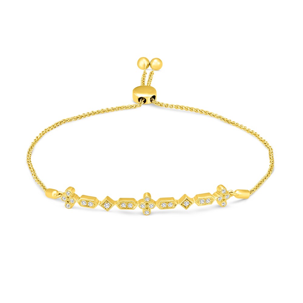 Diamond Bolo Bracelet 1/4 ct tw 14K Yellow Gold BDhH8PPr