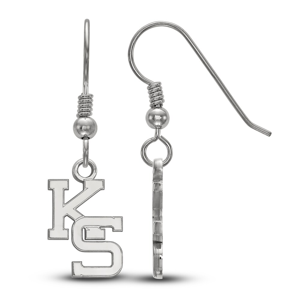 Kansas State University Dangle Earrings Sterling Silver BknX5gFq