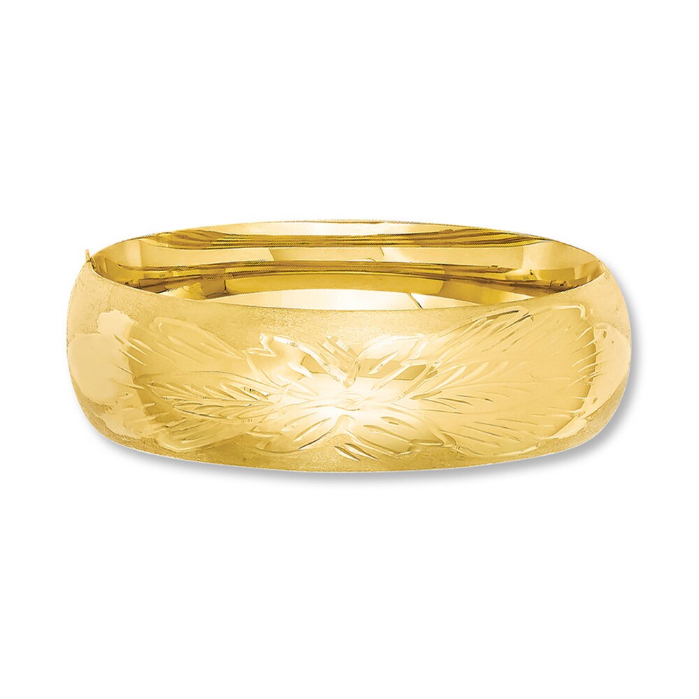 Bangle Bracelet 14K Yellow Gold 7 Length BxppaOC3