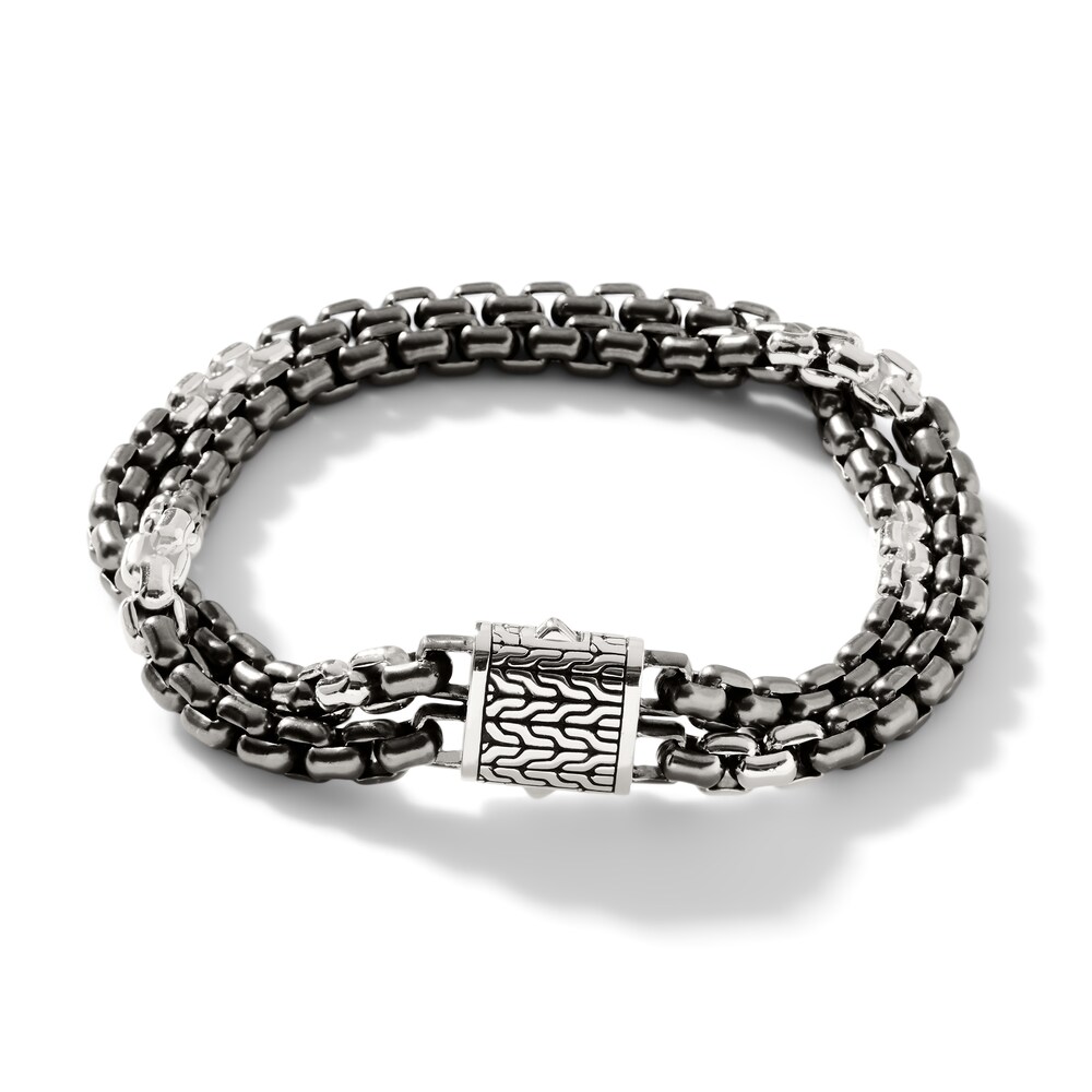 John Hardy Classic Box Chain Bracelet Sterling Silver - Extra Large CEFAgMgB