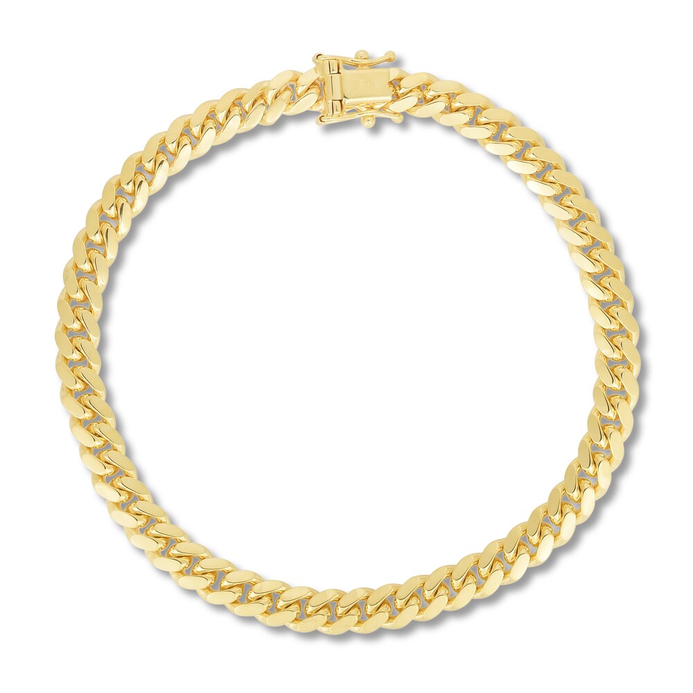 Miami Cuban Link Bracelet 14K Yellow Gold 8.5" CKlFacl2