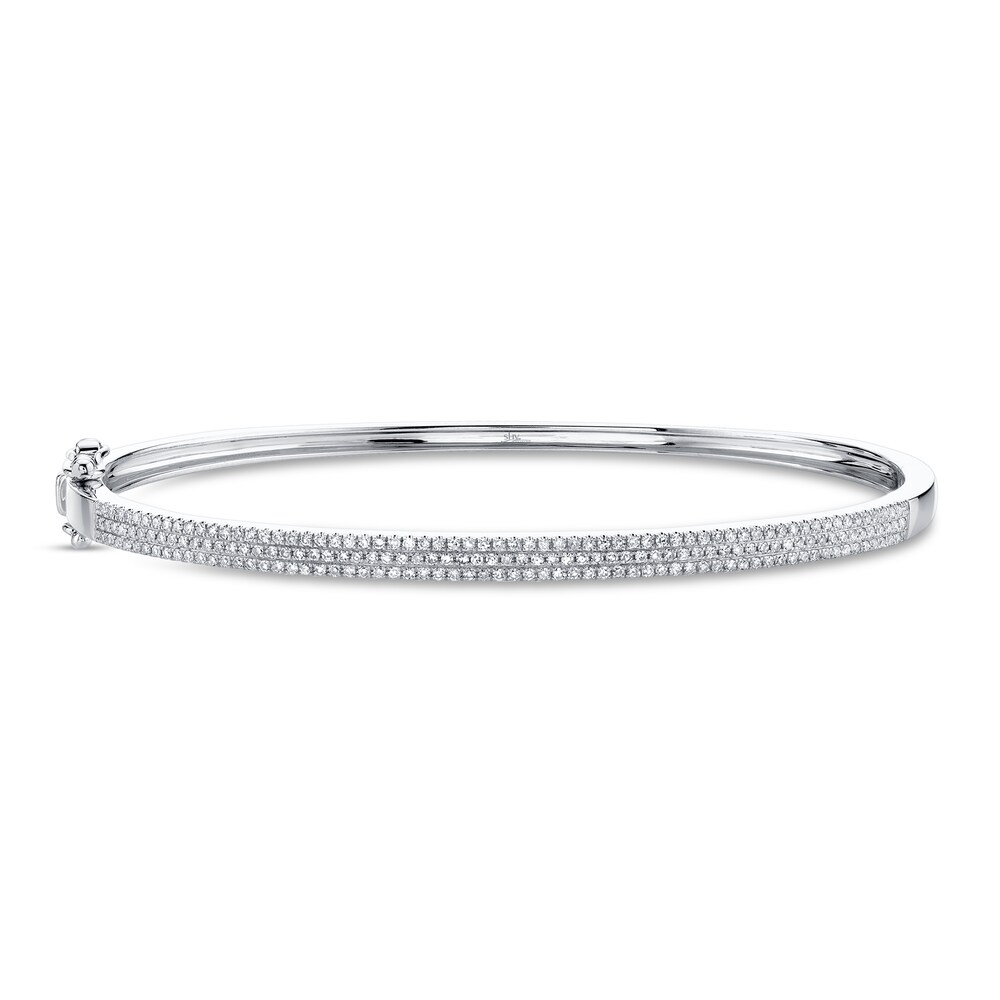 Shy Creation Diamond Bangle 1/2 carat tw Round 14K White Gold SC55002255ZS CL3L7moa [CL3L7moa]