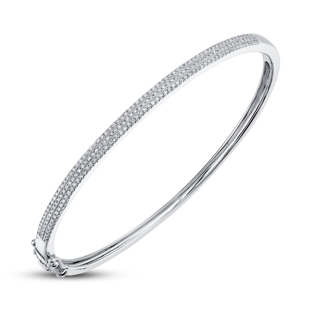 Shy Creation Diamond Bangle 1/2 carat tw Round 14K White Gold SC55002255ZS CL3L7moa