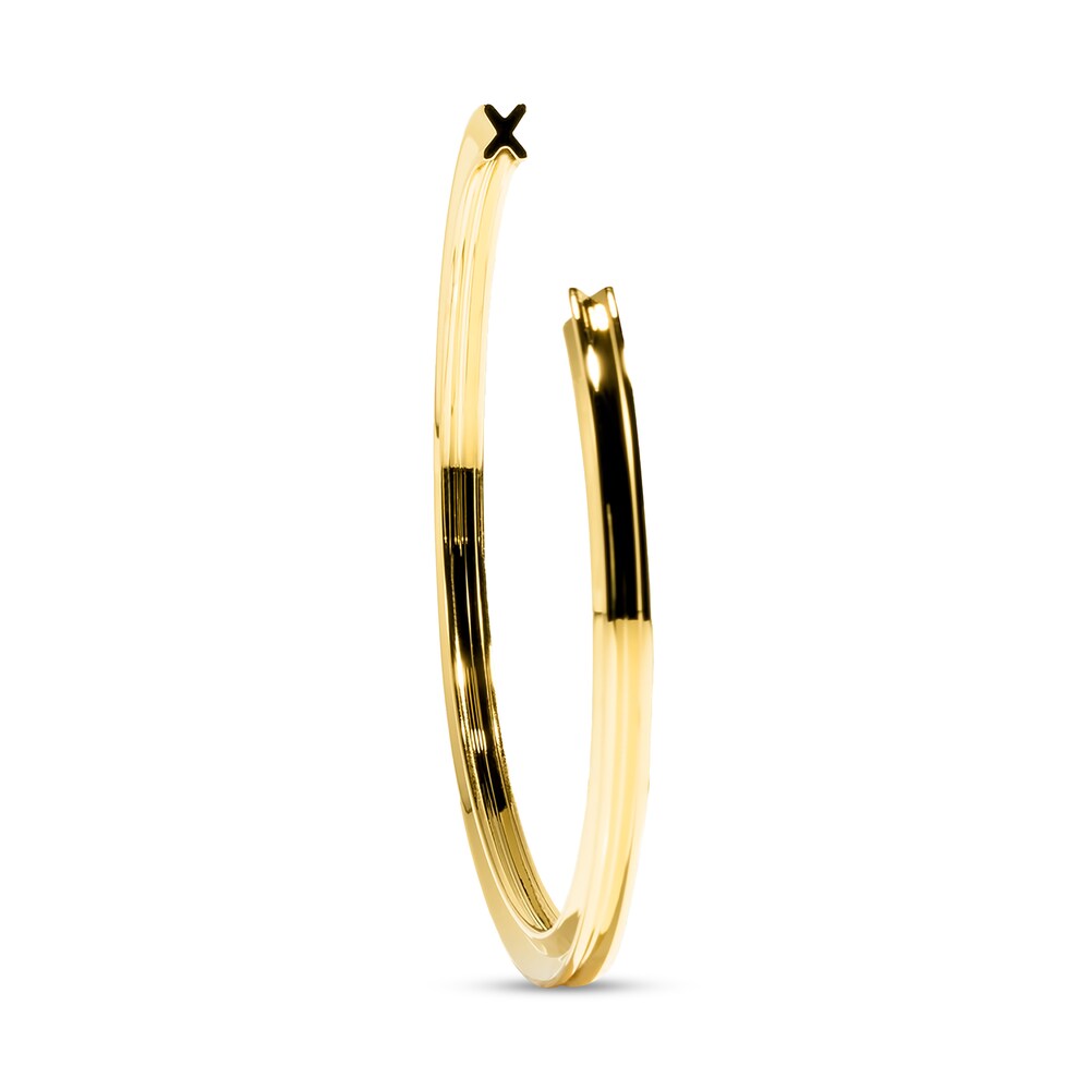 Stella Valle Letter X Bangle Bracelet 18K Gold-Plated Brass Cc4GVqbz