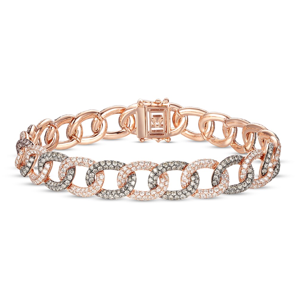 Le Vian Chocolate Diamond Bracelet 6-1/3 ct tw 14K Strawberry Gold ColUl91e