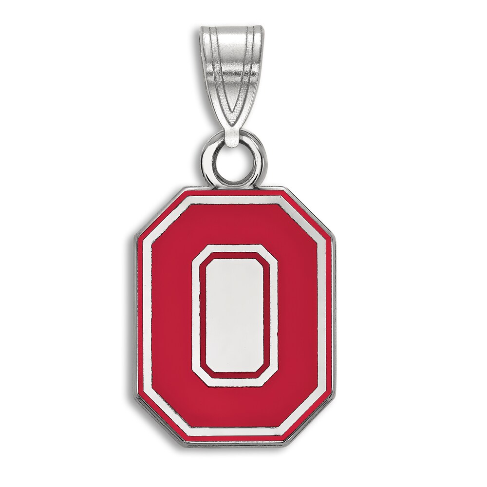 Ohio State University Enamel Charm Sterling Silver CqVHoZNA