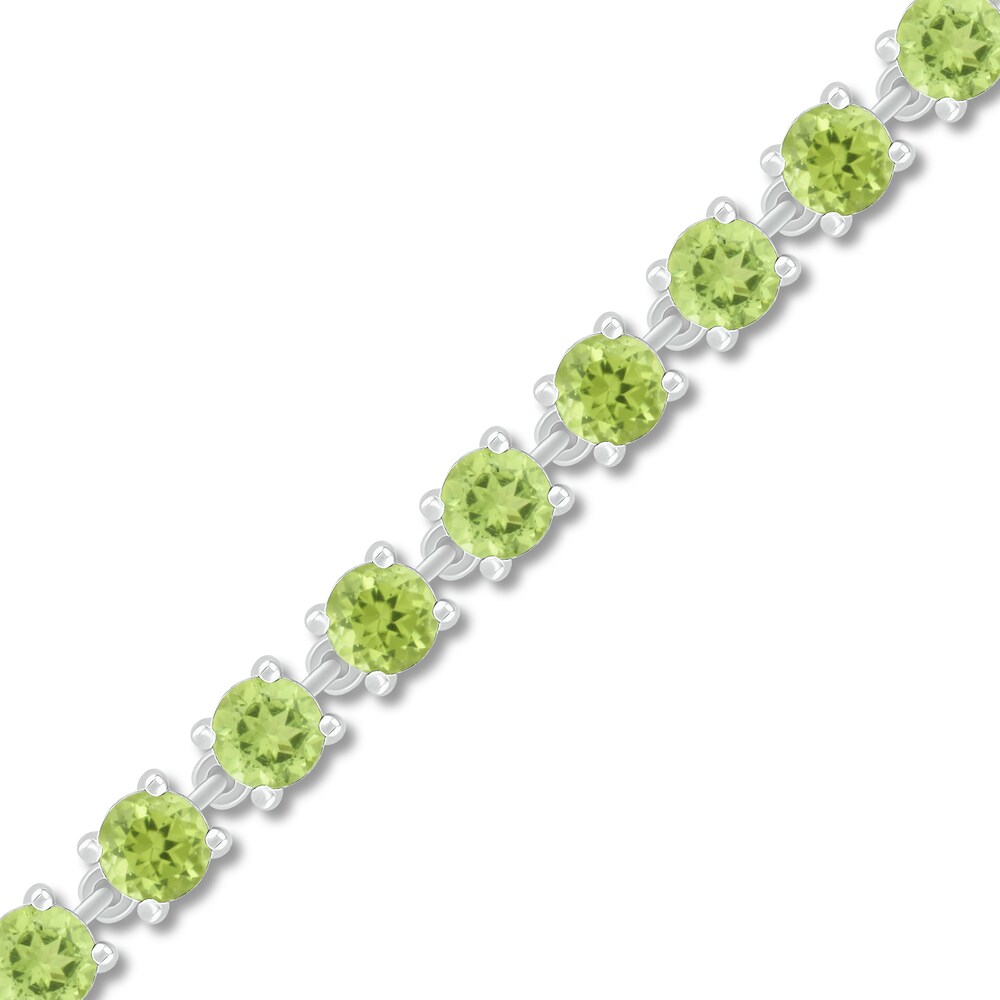 Peridot Bracelet Sterling Silver DWpT3HlP