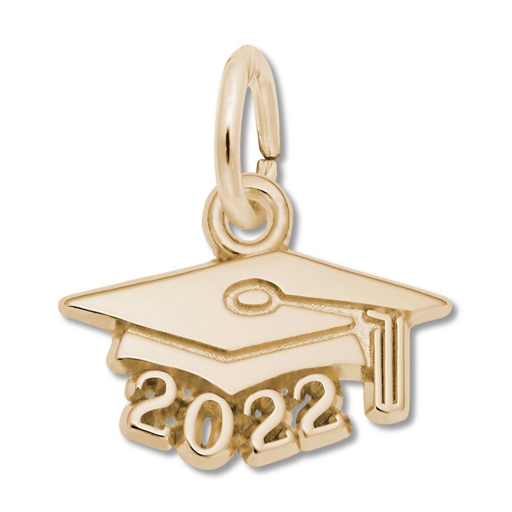 Graduation Cap Charm 14K Yellow Gold DmVmCCmm