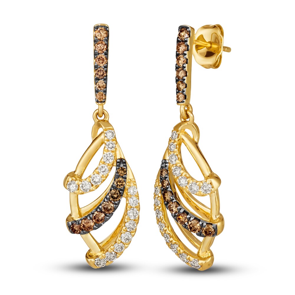 Le Vian Diamond Earrings 1 ct tw Round 14K Honey Gold EQgEnytn