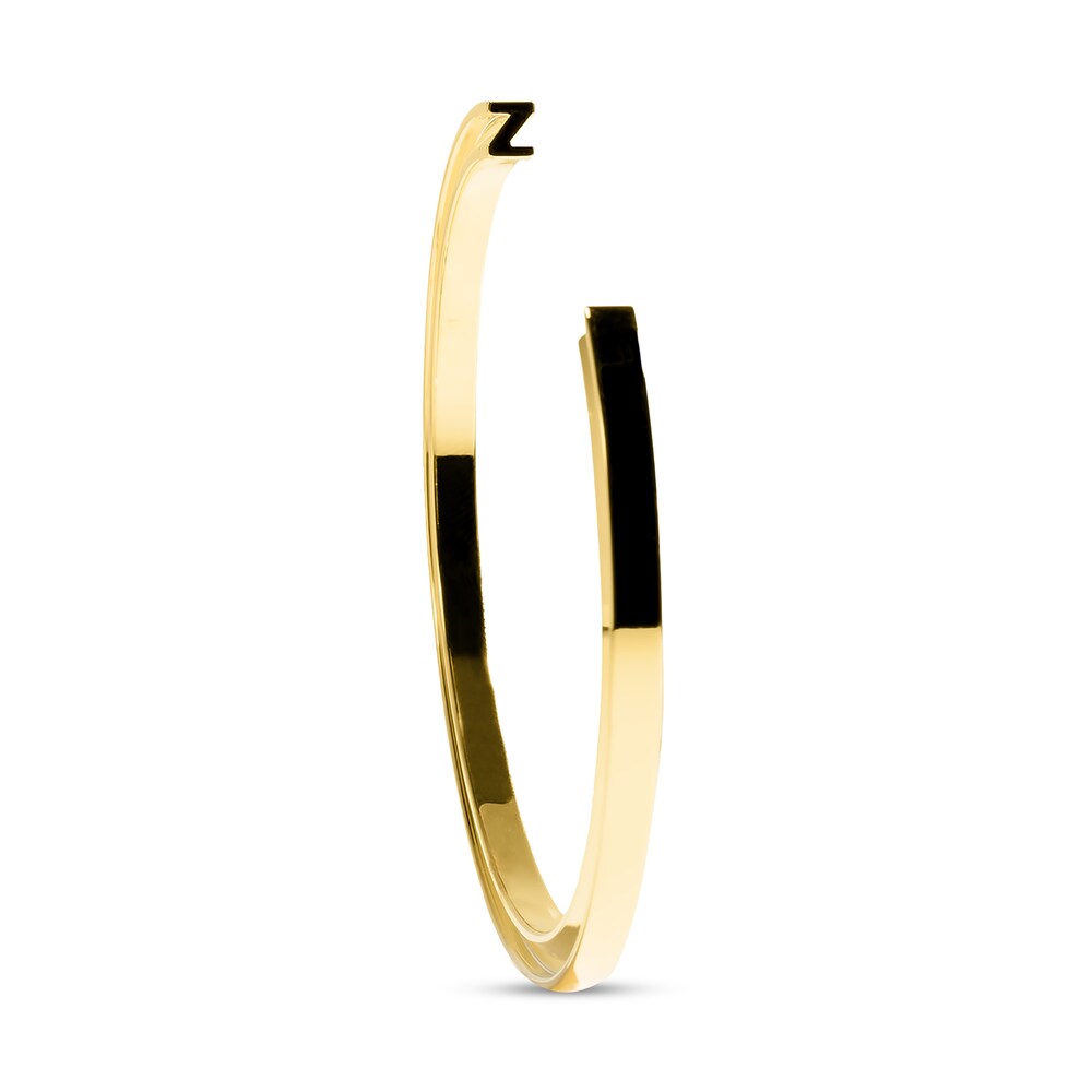 Stella Valle Letter Z Bangle Bracelet 18K Gold-Plated Brass EZG0QIsA