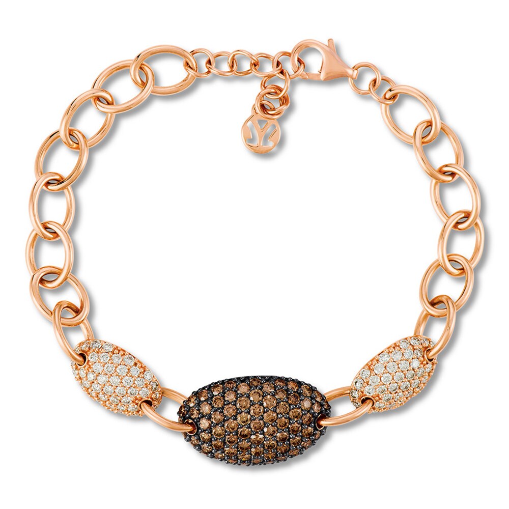 Le Vian Diamond Bracelet 3-7/8 ct tw 14K Strawberry Gold El8ExBC9