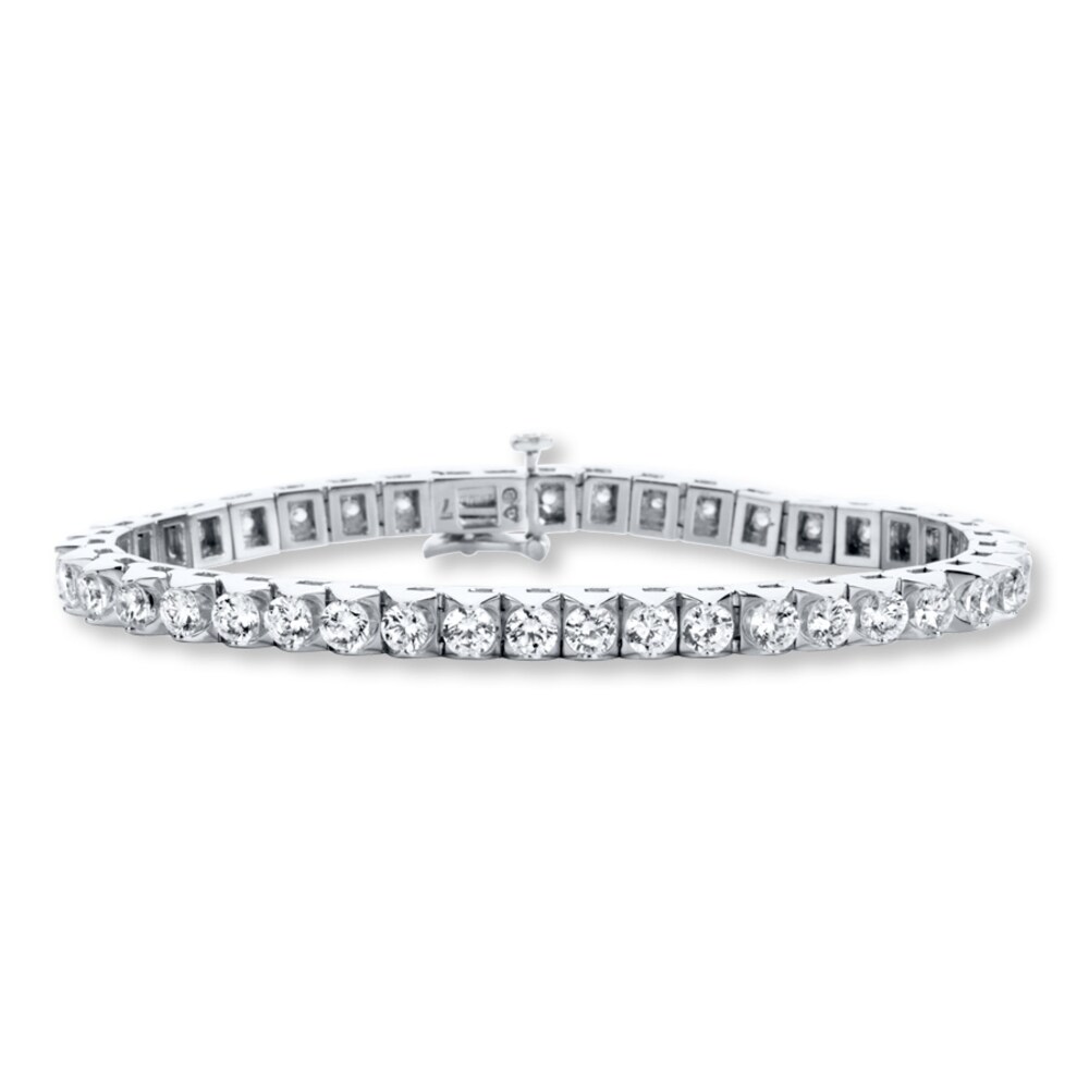Diamond Bracelet 5 ct tw Round-cut 14K White Gold EvCCZEmW