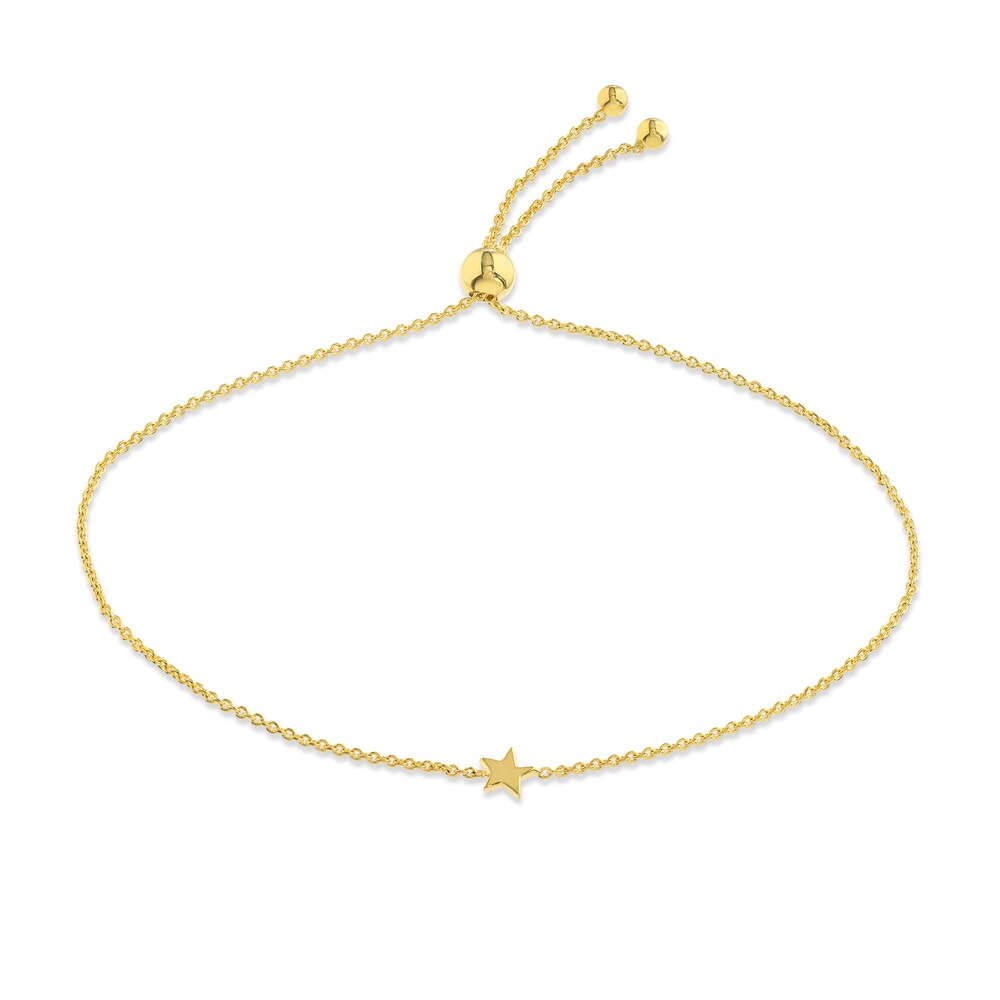 Mini Star Bolo Bracelet 14K Yellow Gold F6jecOS6