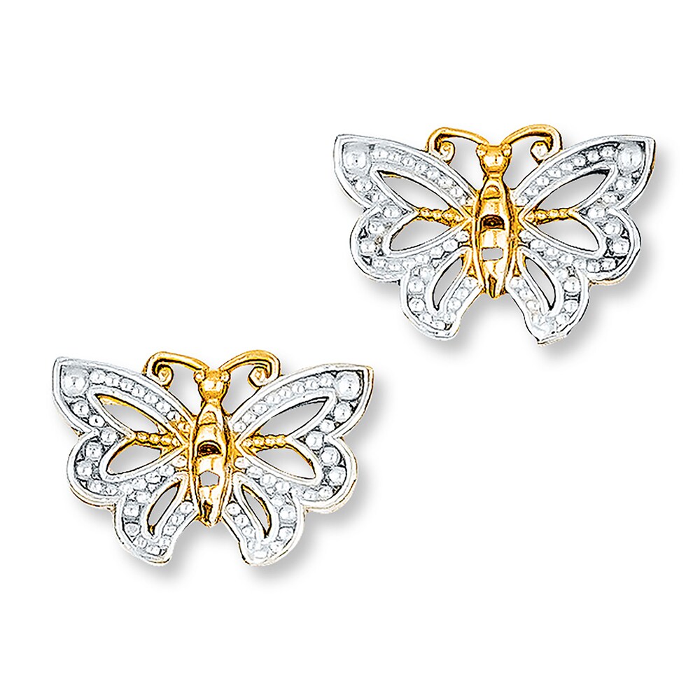 Butterfly Earrings 14K Yellow Gold FELI0kSz