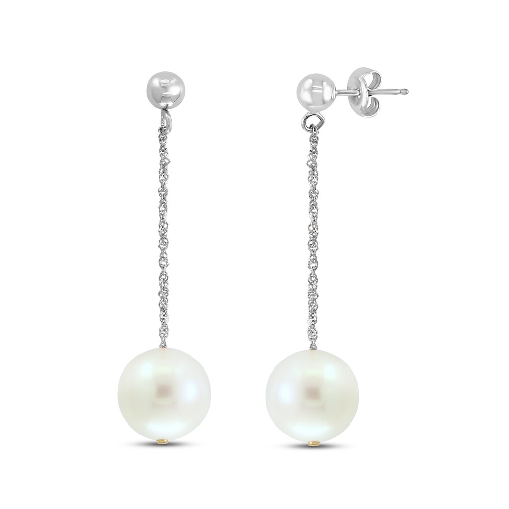 LALI Jewels Cultured Freshwater Pearl Drop Earrings 14K White Gold FQQT0HSi
