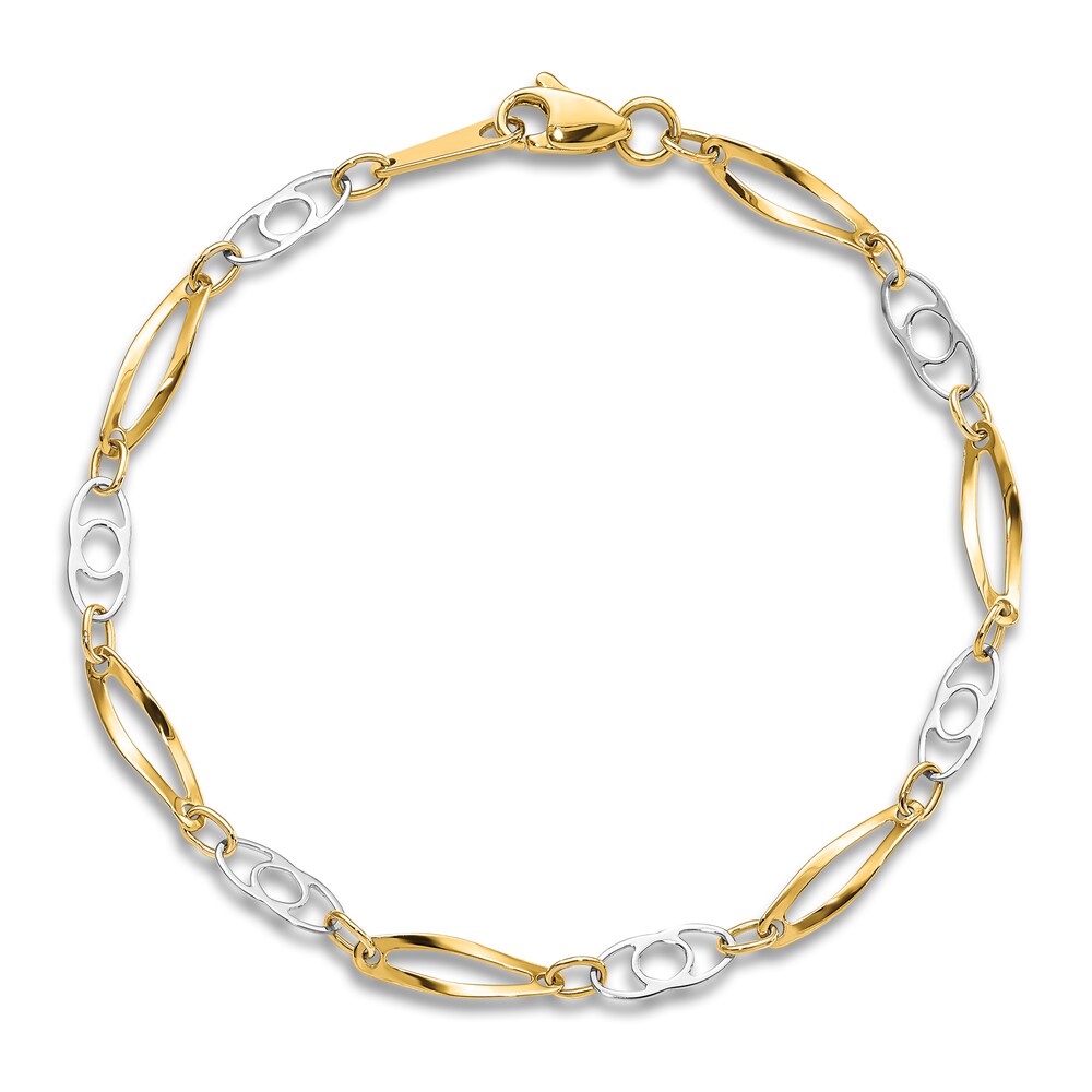 Link Bracelet 14K Two-Tone Gold Fhw1w514