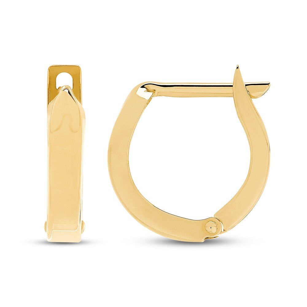 Children's Oval Hoop Earrings 14K Yellow Gold G20QfGn6