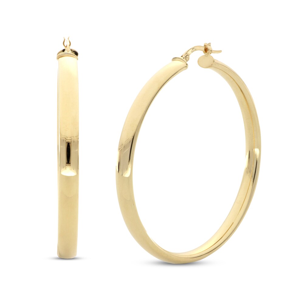 Hoop Earrings 14K Yellow Gold G5hH1MWG