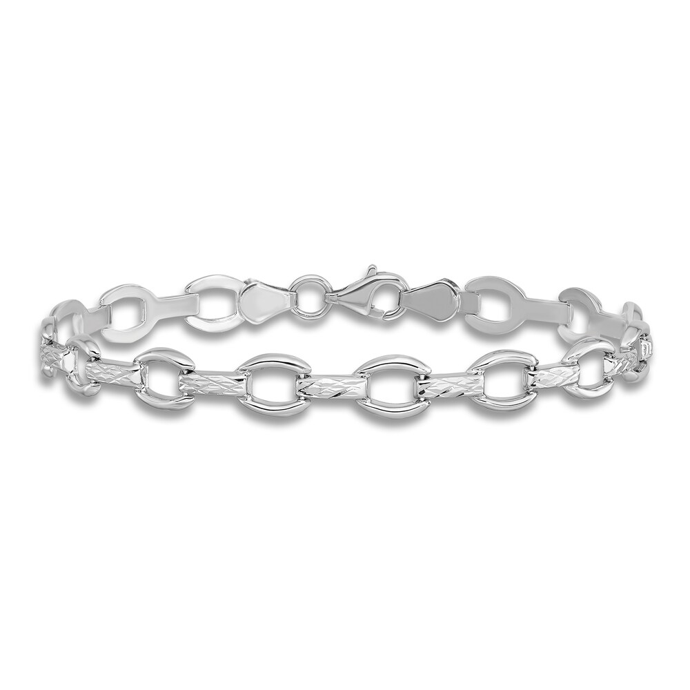 Link Bracelet 14K White Gold Gg1yt2Mn