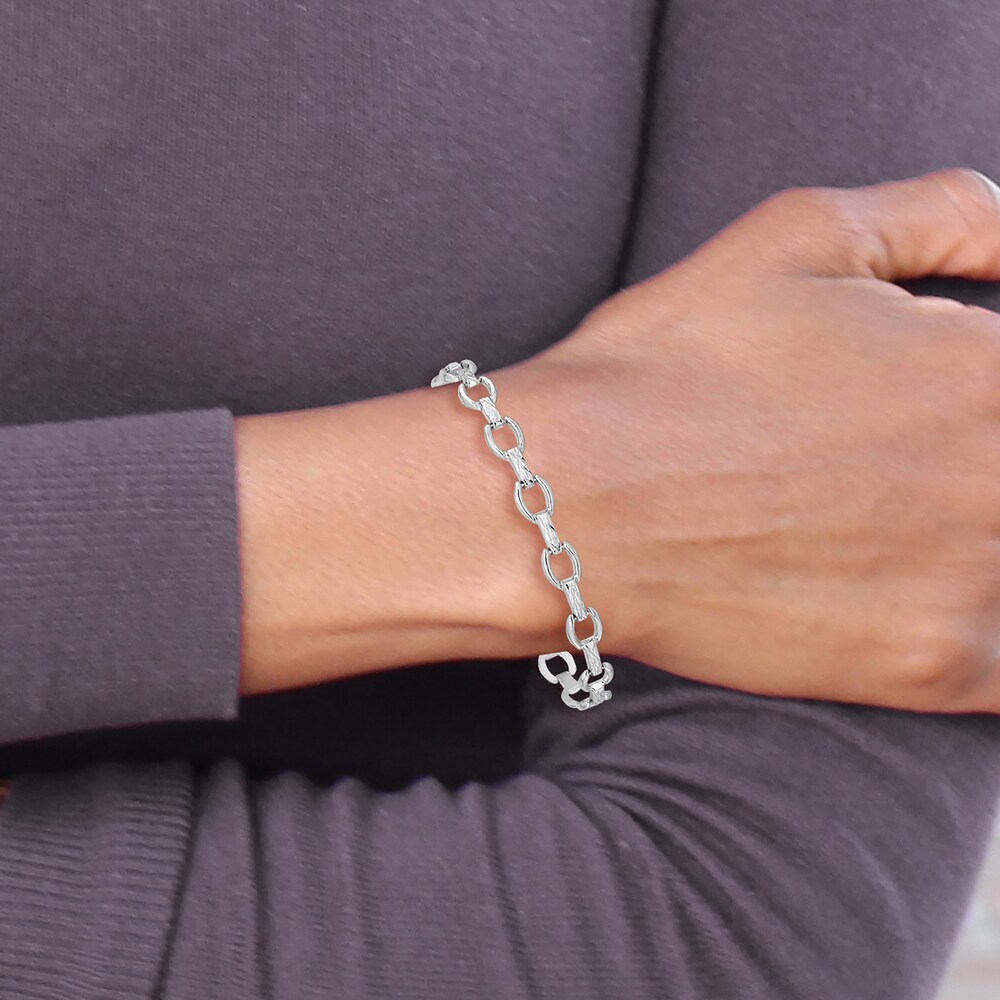 Link Bracelet 14K White Gold Gg1yt2Mn