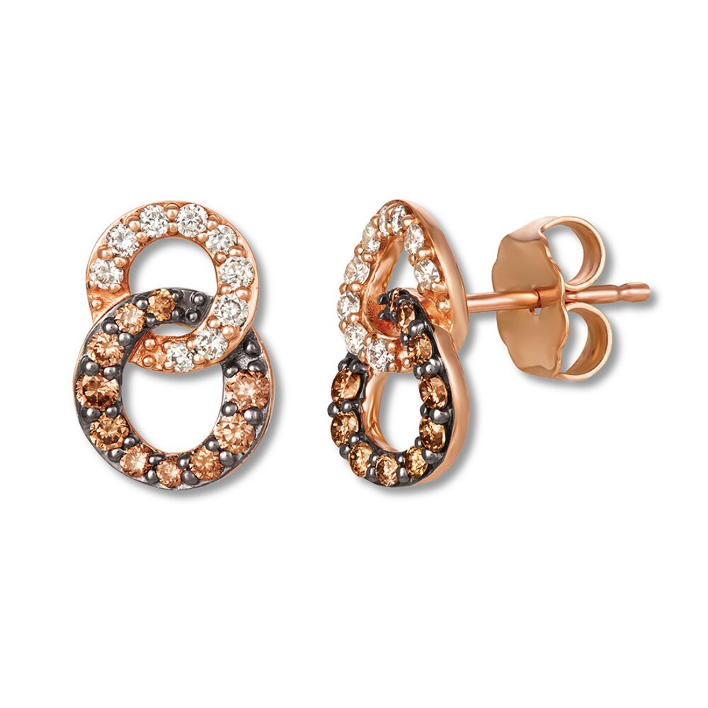Le Vian Chocolate Diamond Earrings 3/8 carat tw 14K Gold GsY4TpiC