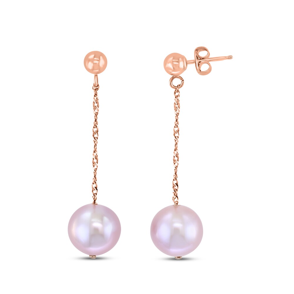 LALI Jewels Cultured Freshwater Pearl Drop Earrings 14K Rose Gold HBYjfTKS
