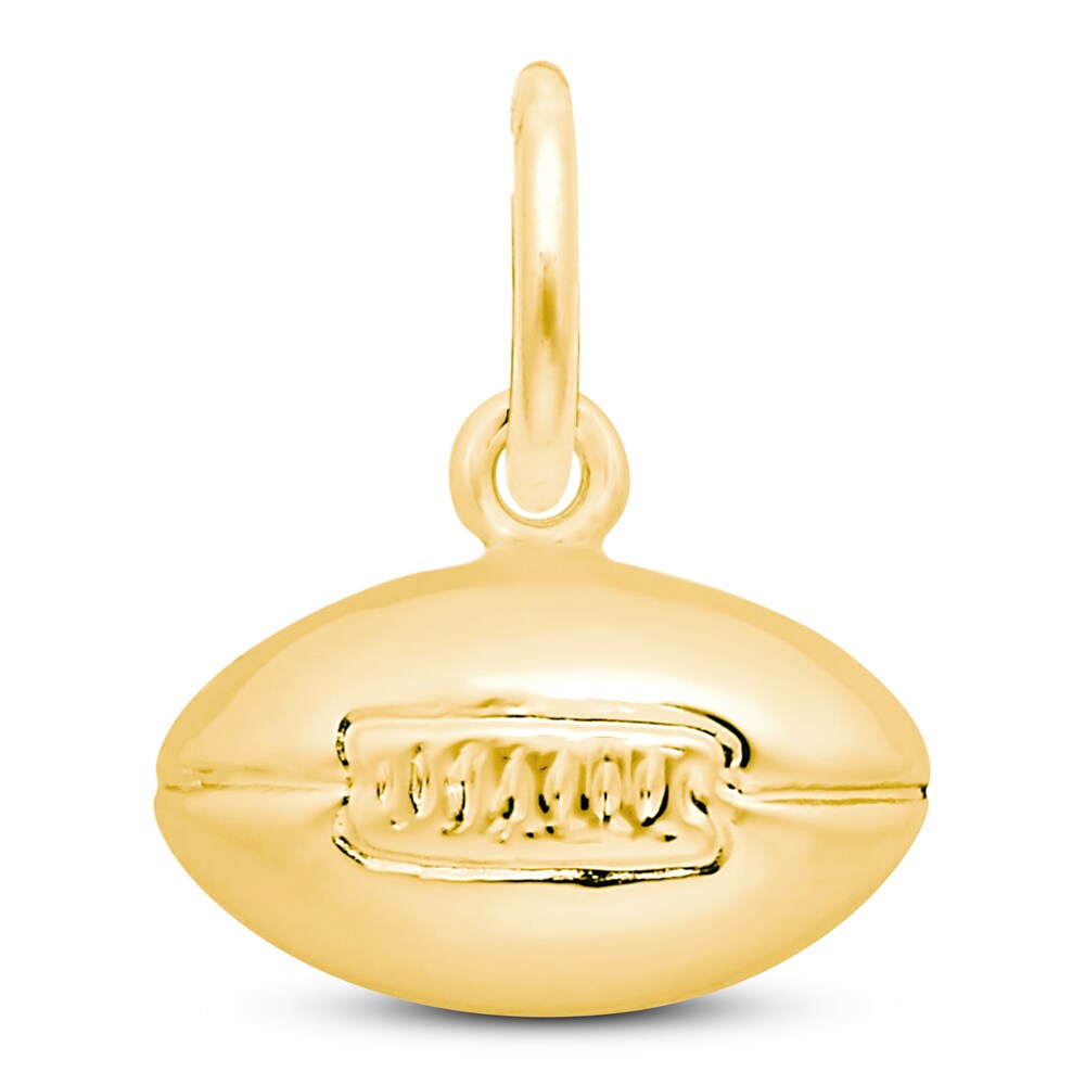 Football Charm 14K Yellow Gold HYOMHxIg