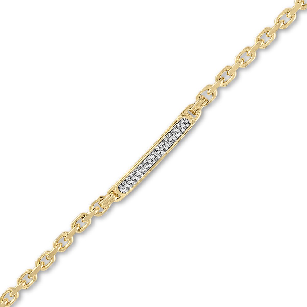 1933 by Esquire Diamond Bracelet 1/4 ct tw Round 14K Yellow Gold/Sterling Silver HdpKdJNe